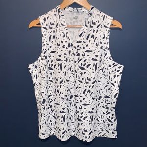 ⛳️ Puma CHELSEA CLOUDSPUN LEAF PRINT SLEEVELESS POLO SHIRT golf